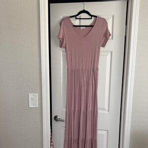 Mauve maxi dress